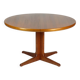 Table à manger vintage en teck Esstisch Rund Erweiterbar Glostrup Design danois