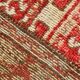 Tarecotta Red & Beige Long Wide Kilim Rug, Ethnic Patterned Rug, 141x309 Cm