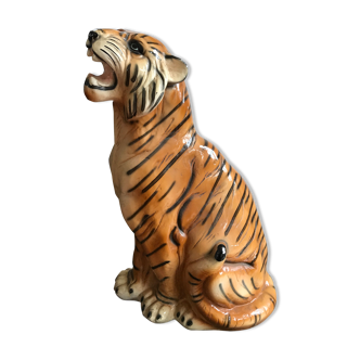 Tiger in earthenware