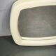 1970s Italian Space Age Cream Plastic Square Wall Mirror