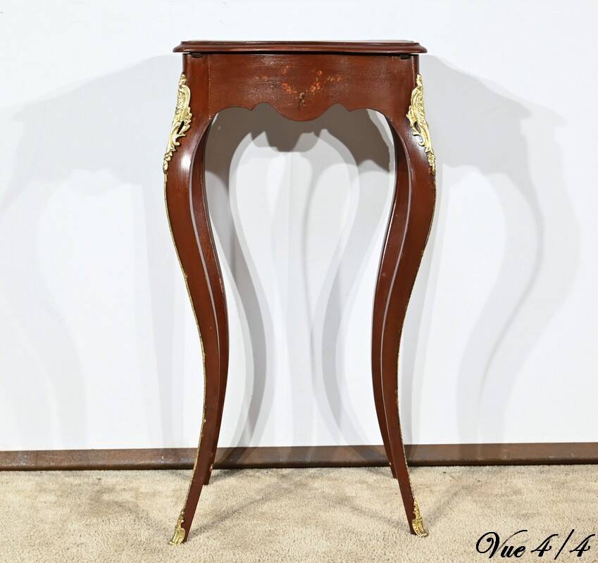 Small Table in Lacquered Wood, Louis XV Style – Late 19th Century