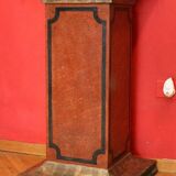 19th Century Italian Faux Marble Lacquer Architectural Pedestals or Columns, Set of 2