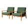 Pair of Scandinavian armchairs, Buzzy Space