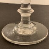 Set de 7 flûtes anciennes en verre soufflé