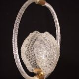 Midcentury Shell Trasparent Murano Glass Chandelier by Barovier e Toso, 194