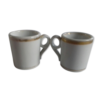 batch of 2 coffee cups "brulot"