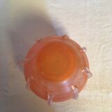Orange glass vase
