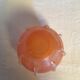 Vase en verre orange