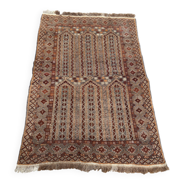 handwoven Turkmen carpet