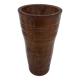 Vintage umbrella stand - holder oak basket storage design 60's minimalist