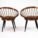 Pair of Yngve Ekström Circle Chairs for Swedese, Sweden 1950s – Original Up