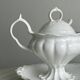 Antique white porcelain sauce boat