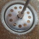 Suspension boule en résine des années 70