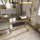 Brass shelf 1970 Belgo Chrom regency
