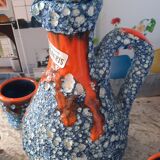 Vallauris sea foam ceramic liquor service