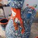 Vallauris sea foam ceramic liquor service