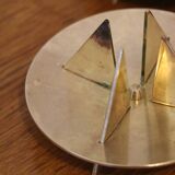 Trio of Scandinavian brass candlesticks Pierre Forsell for Skultuna