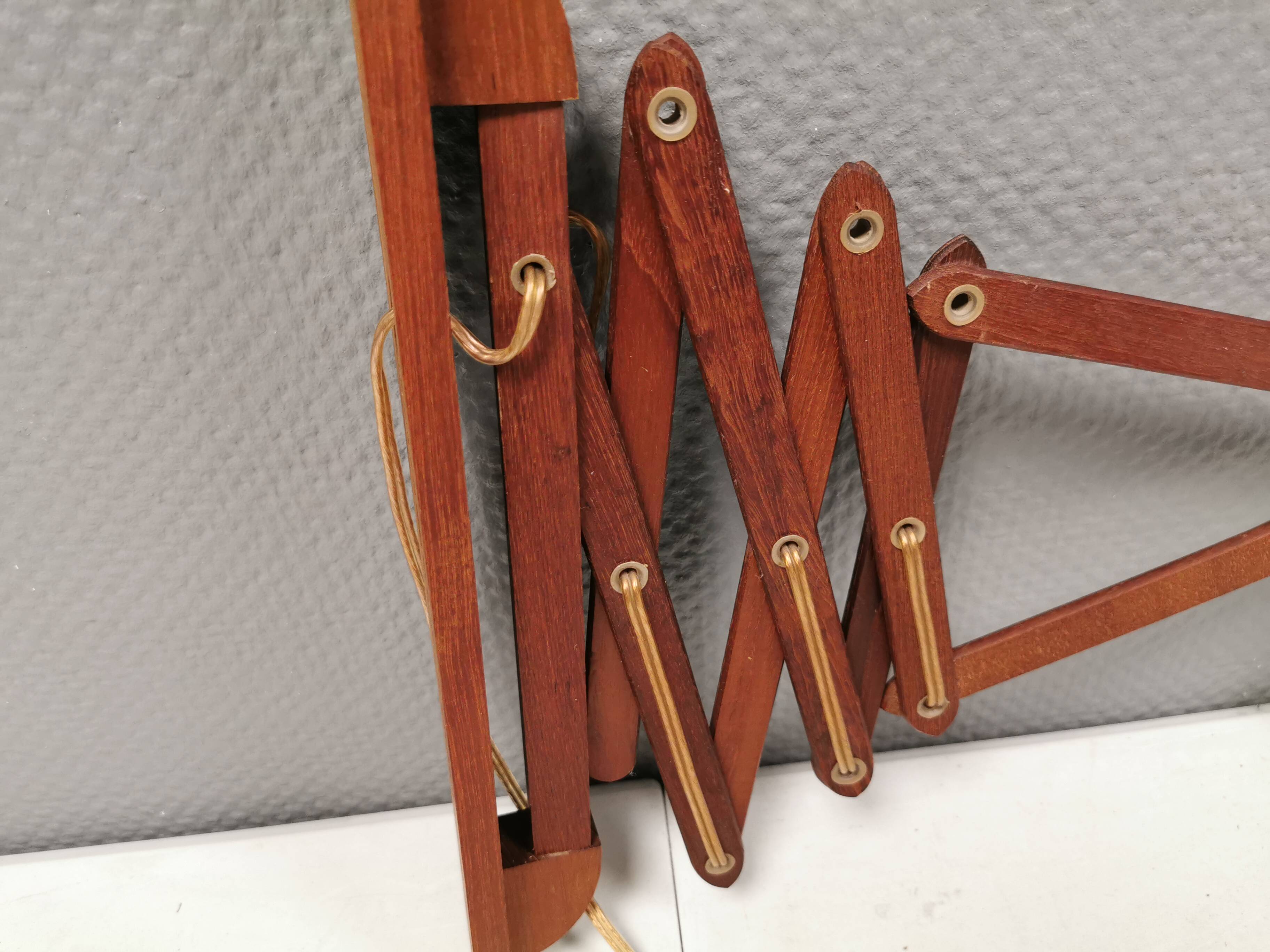 Wall lamp in teak, Denmark 1970-80s.