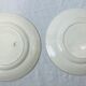 2 Art Nouveau polychrome plates signed Longwy Oiseau and Iris