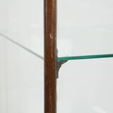 Vitrine anglaise ancienne avec éclairage – Fin du XIXe siècle