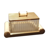 Butter on mirror tray