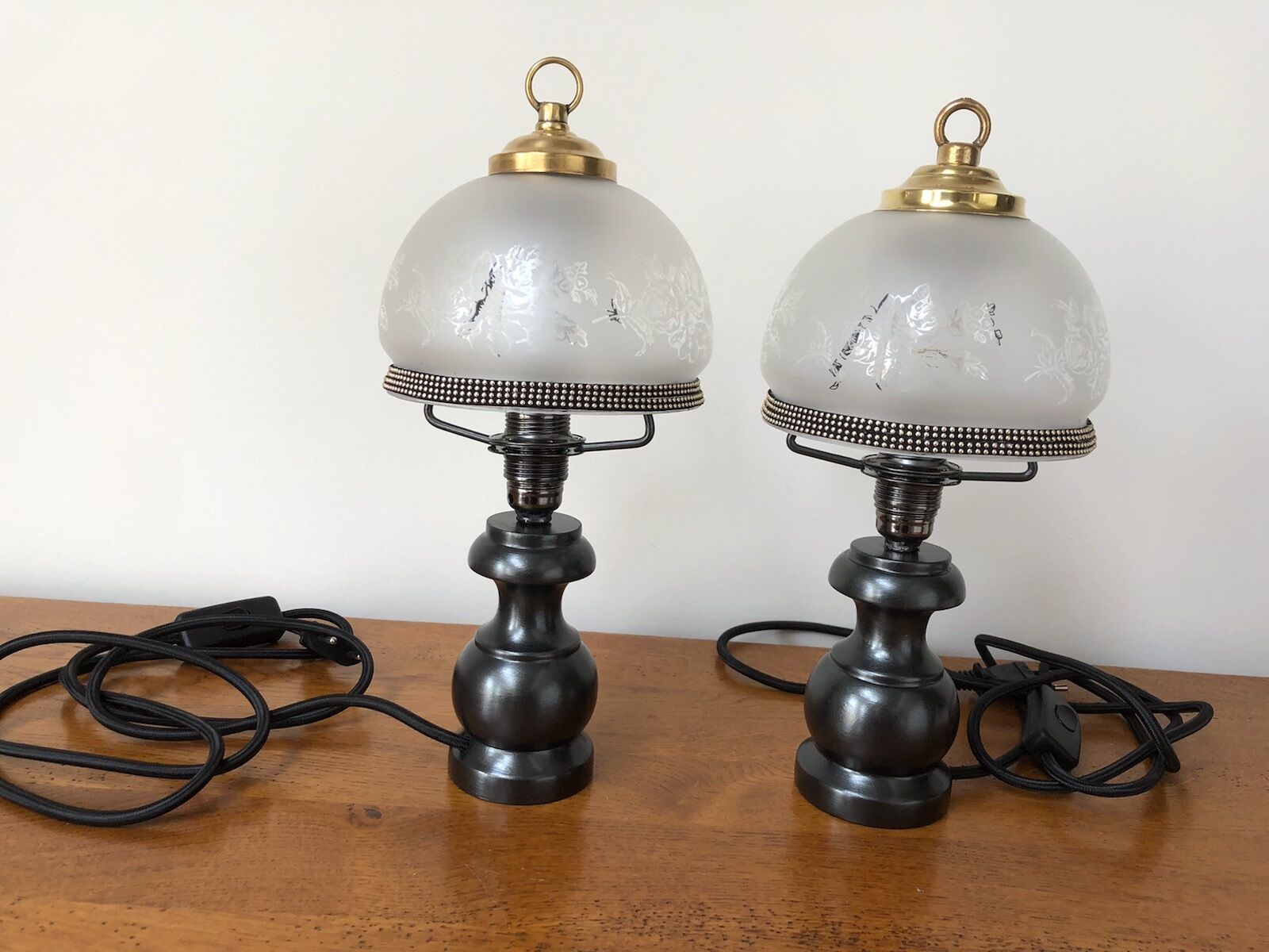Vintage bedside lamps