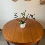 Table en teck vintage NF 2 rallonges