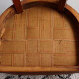 Chaise en acajou et cuir de style Consulat-Empire