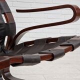 1970s, Norwegian design, Lounge chair model "Kengu" by Erde and Nordahl Solheim for Rybo Rykken
