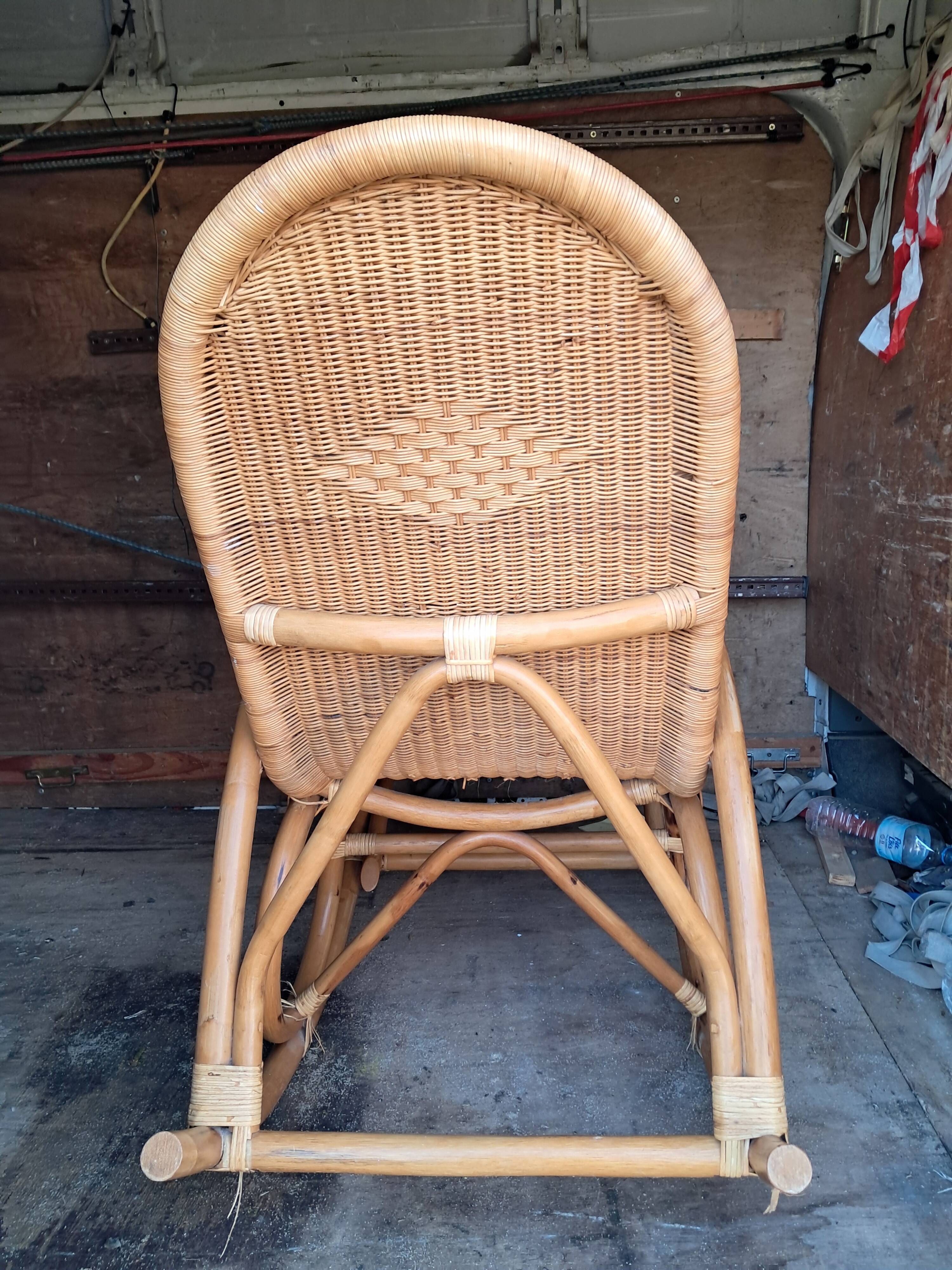 wicker rocking chair
