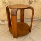 Guéridon art déco 1920 en bois massif
