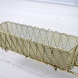 Attributed Gio Ponti Mid-Century Italian Spiral Brass Planter 1940