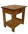 Vintage pinewood bedside table compact design 70's