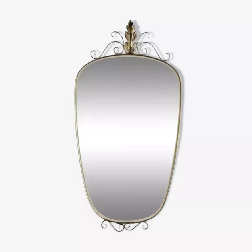 Miroir rétroviseur années 50 60 35x71cm