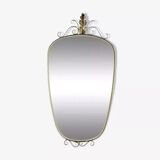 Miroir rétroviseur années 50 60 35x71cm