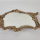 Golden brass table psyche mirror, art nouveau