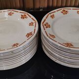 6 old FB dessert plates for Fénal Badonviller