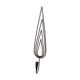 Wrought iron candlestick applied