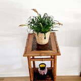 Bamboo side table late 19th century Perret and Vibert style