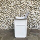 White leather armchair, Tito Agnoli for Matteo Grassi, Italy, 1970-80s