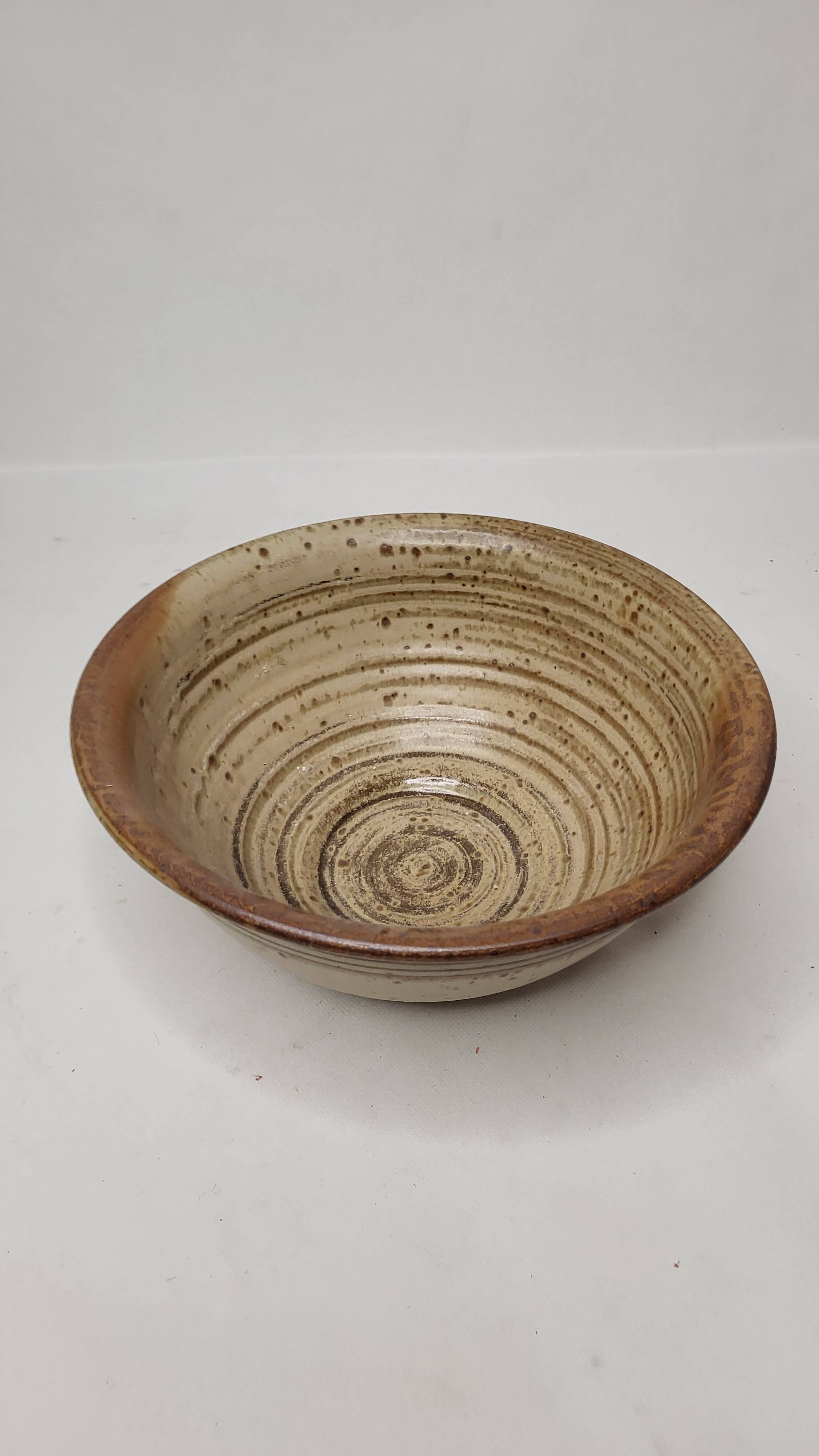Pyrite stoneware salad bowl