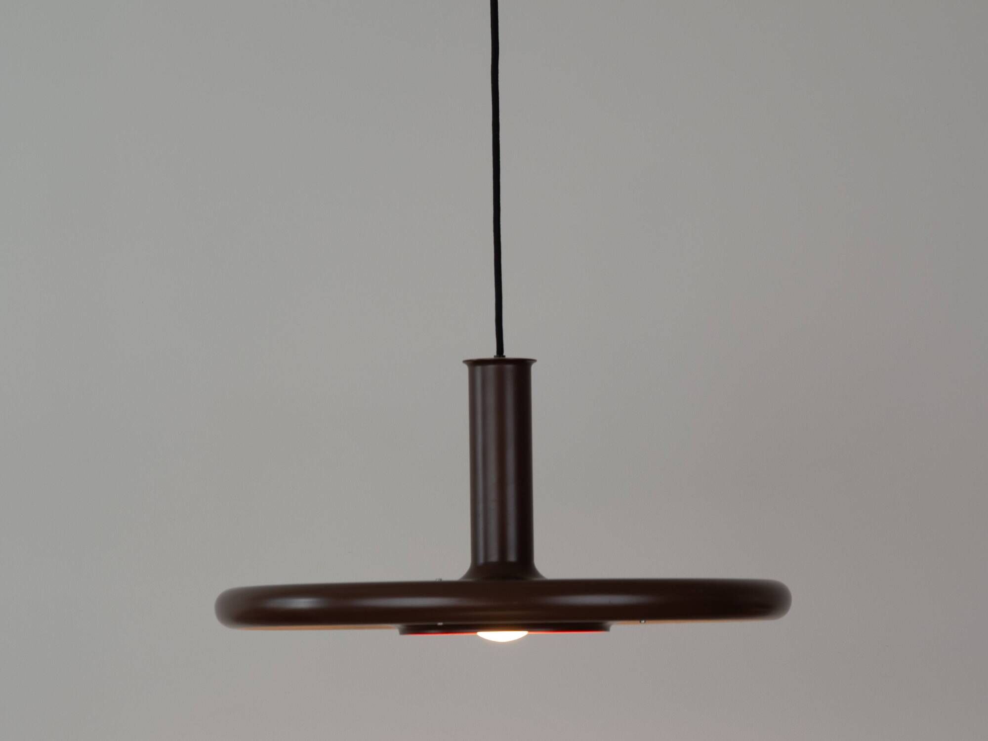 Danish vintage Optima pendant lamp by Hans Due, Fog og Morup, 1970s
