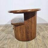 Solid teak TV table with swivel top, Silkeborg, Denmark, 1960s/1970s.