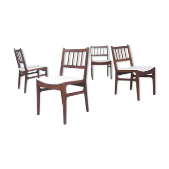 Mid century G plan quadrille set of 4 teak dining chairs danish design retro