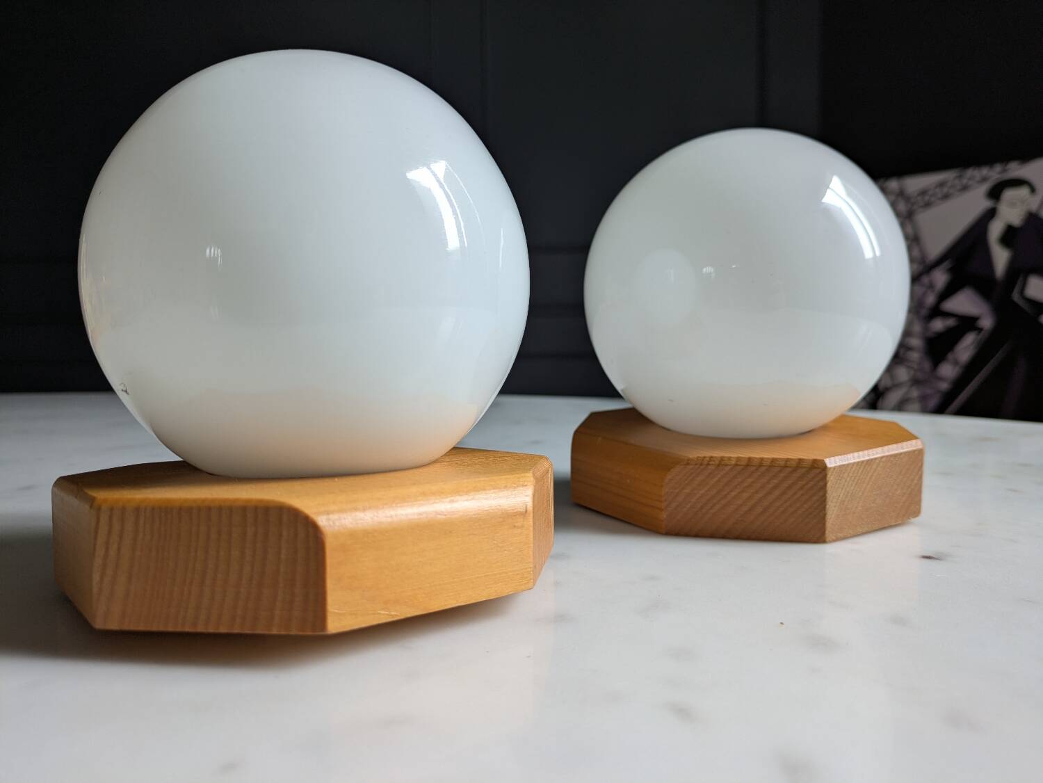 80's Wall Sconces Duo