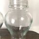 Bonbonnière en verre , bocal en verre avec couvercle