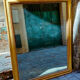 Louis-Philippe mirror with mercury and gold leaf 113x140cm