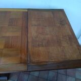 Table year 40 in solid oak in the manner of Victor Courtray