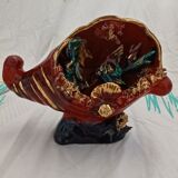 Ancienne lampe coquillage "Monaco" en ceramique