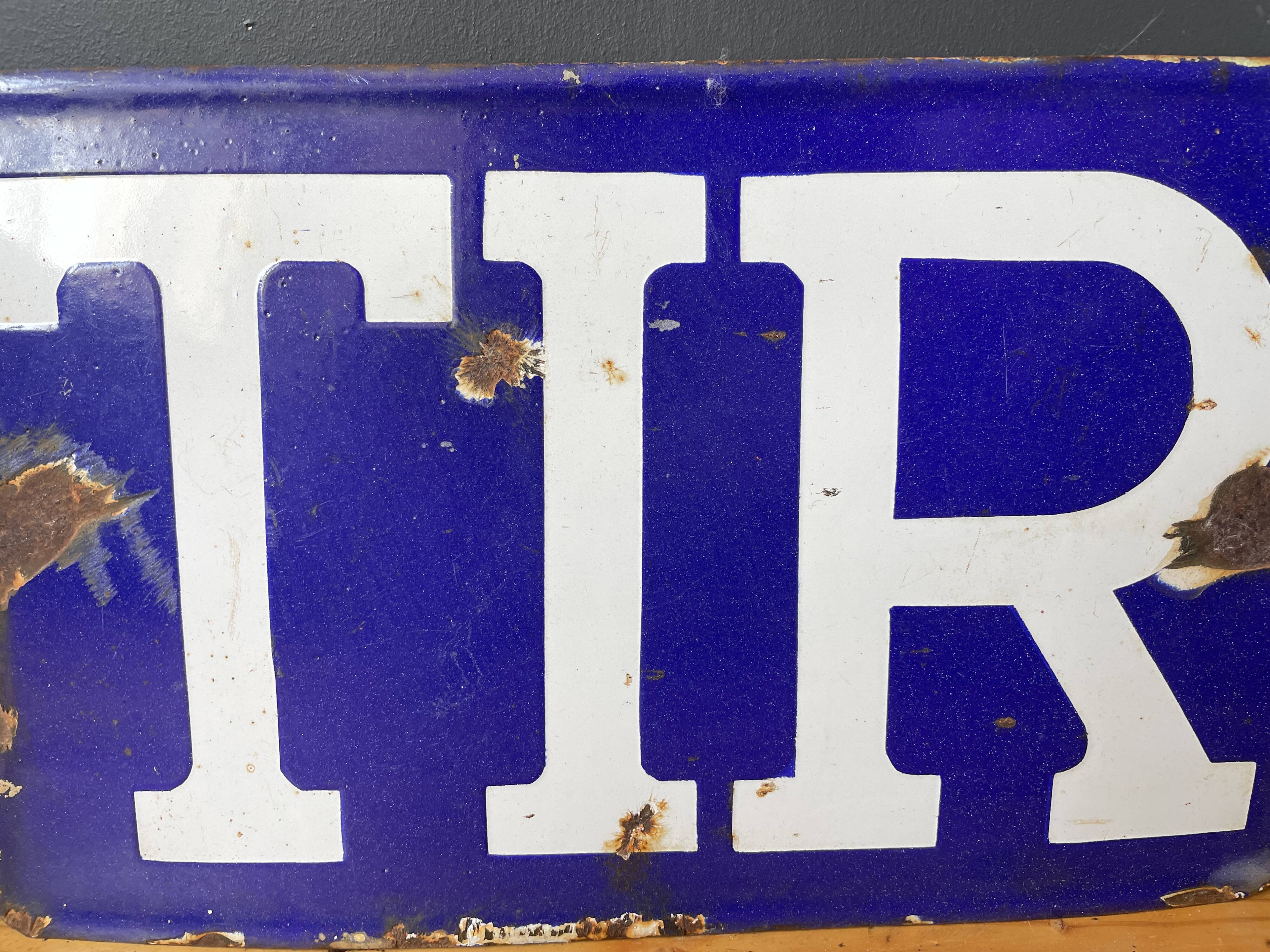 Tir sign transports internationaux routiers original from 1980's european sign